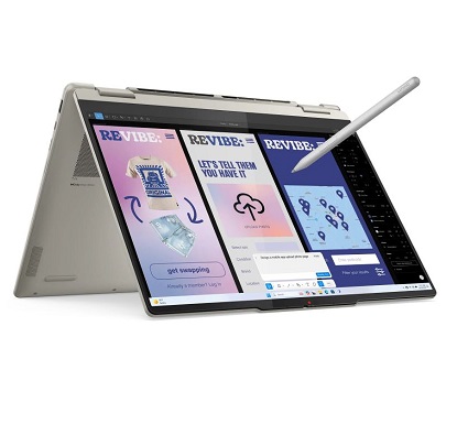 מחשב נייד 2 ב-1 14 אינץ' מגע כולל עט דיגיטלי אינטל אולטרה סדרה 2 לנובו Lenovo 83JQ004NIV Yoga 7 2-in-1 14ILL10 14 Inch Touch WUXGQ 1920x1200 OLED 600nits Intel Core Ultra 5 226V 8 Cores 8MB Cache 4.5GHz 16GB DDR5 512GB NVMe Pen Windows 11 Home Seashell